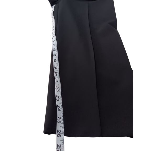 NEW AKRIS PUNTO Wide Leg Pants 14 Tailored 35x26 Similar to Cropped Chiaro Black - Picture 5 of 13